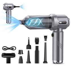 THE WAY Small Car Vacuum Cleaner \w High Suction Power, Portable, Inflatable, Dual-Purpose Handheld Car Vacuum Blower - Cy-109 Digital Display And