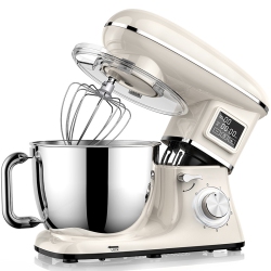 THE WAY Display Stand Mixer Household Kitchen Machine Automatic Dough Mixer Desktop Spot Small Kitchen Machine - In White