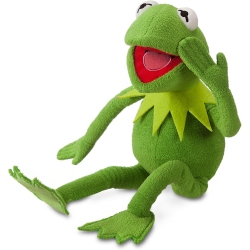 DISNEY Store 16" Kermit Medium Soft Toy for Kids, Cuddly Character With Fuzzy Texture And Embroidered Details, Plushy Suitable for All Ages