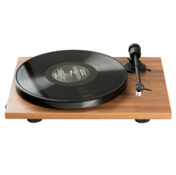 PRO-JECT E1 Bt Plug & Play Entry Level Turntable With Built-In Phono Preamp & Bt Transmitter-Walnut