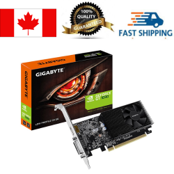 GIGABYTE Geforce Gt 1030 Video Card Low Profile D4 2G Directx 12, 1417 Mhz Boost, 2100 Mhz Memory, Ddr4, 1X Dvi-D, 1X HDMI