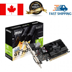 MSI Gt710 2GB Low Profile Video Card (Slim Fan)
