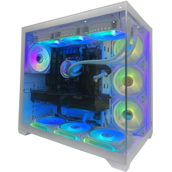 PCTECH Gaming PC - Amd Ryzen 7 9800X3D 32G Ddr5 Ram Nvidia Rtx 5070 Ti - 1Tb M.2 Nvme SSD- Win11 Pro In White