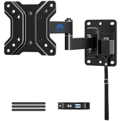 MOUNTING DREAM Lockable Rv Tv Mount for Most 10-26 Inch Flat Screen, for Camper Trailer Truck Boat, Full Motion Rv Tvs Wall Mount Quick Release Lock