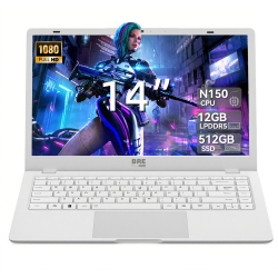 BREB 14-Inch Laptop | Intel N150 Processor (4Core, Up to 3.6Ghz) | 12GB Ram And 512GB SSD | Full HD Ips Screen | Backlit Keyboard | 5000Mah Battery