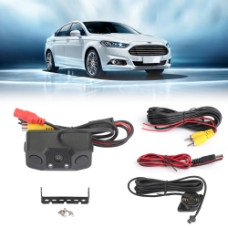 TOPTENG 3In1 170° Car Reverse Rear View Camera With Backup Radar Parking Sensor
