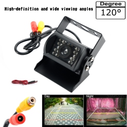 TOPTENG Car Van Truck Bus Rear View Reverse 18 Led Ir Reversing Camera 12-24V Waterproof