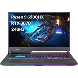 ASUS Refurbished (Excellent) - Rog Strix G17 17.3" Wqhd 240Hz Gaming Laptop, Amd R9 6900Hx, Geforce Rtx 3070Ti, 2Tb SSD, 64GB Ddr5 Ram, Rog