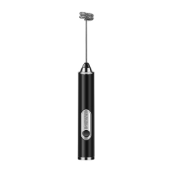 THE WAY Electric Egg Beater Milk Frother Coffee Frother Handheld Wireless Egg Cream Cake Mixer - Black (Egg Beater + Milk Frother + Stand) In White