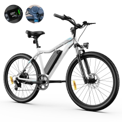 INVANTI All-Terrain 500W E-Bike - 37Km/h Max Speed, 468Wh Removable Battery, 72Km Range, Front Suspension, for Off-Road & City Commute