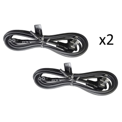 SAMSUNG 5 Feet (61") Figure-8 Ac Power Cord Cable – 90° Angled, Ul & Csa Certified Cable Compatible \w Lg, Sony, Tcl, Insignia, Sharp, Hisense