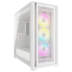 CORSAIR Refurbished (Good) 5000D RGB Airflow Mid-Tower Atx Computer Case - In White