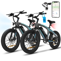 GYROCOPTERS Buy 1 Get 1 Free Zapphire Fat Tire E-Bikes for Adults – 500W, 20X3” Tires, Speed Up to 32Km/h, Long Range Up to 91Km Shimano