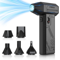 THE WAY Violent High-Speed Turbine Fan Mini Camping Outdoor Handheld Fan High-Power Household Powerful Dust Removal Blower W20 Fan Turbine