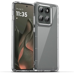 CSMART [Cs] Thin Tpu Bumper Soft Case Back Cover for Motorola Moto Edge 2025, Clear