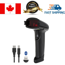 TAOTRONICS 2-In-1 Bluetooth & Wired USB Portable Barcode Scanner_Black