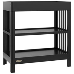 Graco Teddi 2-Shelf Changing Table with Changing Pad - Black