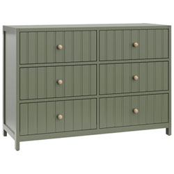 Graco Teddi 6-Drawer Kid Dresser - Olive