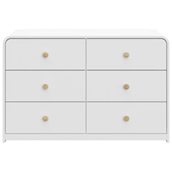 Storkcraft Santos 6-Drawer Kid Dresser - White