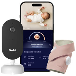 Owlet Dream Duo with Dream Sock Baby Monitor & 2K HD Dream Sight Camera (PS03NWDCAN) - Dusty Rose