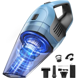 GENERIC Handheld Vacuum Cleaner, Powerful Suction Portable Lightweight Hand Held Vacuum Cordless \w 25-30Mins Long Runtime Rechargeable Battery Quick