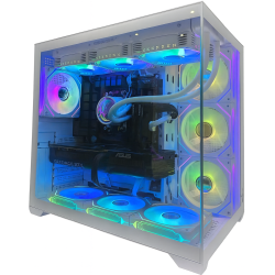 PCTECH Gaming PC-White- Amd Ryzen 7 5700X 32GB Ram Nvidia Rtx 5060 Ti 1Tb M.2 Nvme SSD, Aio Liquid Cooler- Win11 Pro