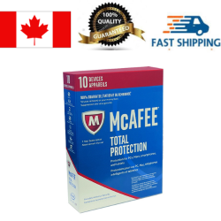 MCAFEE Total Protection 10 Users 1 Year License_Retail Package