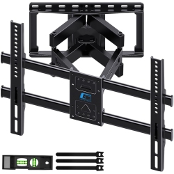 HOME VISION Full Motion Tv Wall Mount for Most 32-85 Inch Tvs Up To132Lbs, Max Vesa 600X400Mm, Wall Mount Tv Bracket Dual Articulating Arms, Swivel