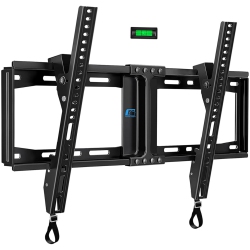 HOME VISION Tv Wall Mount Tilt for Most 32-84 Inch Flat Curved Tv, Low Profile Tilting Wall Mount Tv Bracket Fits 16”-18”-24” Wood Stud, Max