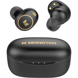 MONSTER Achieve 300 Airlinks Wireless Earbuds, Bluetooth 5.3 In-Ear Headphones, Touch Control, Built-In Microphone, USB-C Fast Charging, 32H