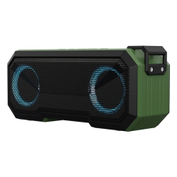 CHSSHA00 Portable Tws Bluetooth Speaker, Ipx7 Waterproof, Stereo Sound, Led Light, Built-In Microphone for Calls And Battery Power Bank, Suitable For