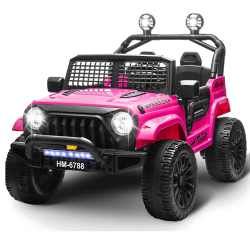 KIDSVIP 24V Trail-X Edition 2-Seater 4X4 Awd Upgraded Ride-On Truck W/ Rubber Wheels, Music & Remote