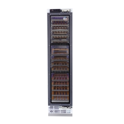 KUCHT Professional 18-Inch Built-In Panel Ready Three Zones Wine Cooler