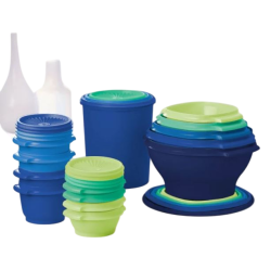 TUPPERWARE , Heritage Collection Food Storage Containers 32-Piece In Blue