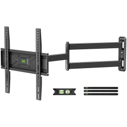 USX MOUNT Full Motion Long Arm Tv Wall Mount for Most 32-70 Inch Tvs Up to 80 Lbs, Tv Wall Bracket \w Smooth Motion Swivel Tilt, 31.22" Extension