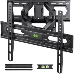 USX MOUNT Ul Listed Full Motion Tv Wall Mount for Most 32-70 Inch Tvs Up to 110Lbs, Wall Mount Tv Bracket \w Dual Swivel Articulating Arms, Max Vesa