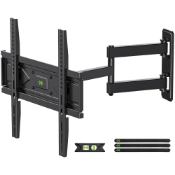 USX MOUNT Full Motion Tv Wall Mount for Most 26-60 Inch Tvs Up to 80 Lbs, Wall Mount Tv Bracket \w Articulating Swivel Tilting, Single Stud Tv