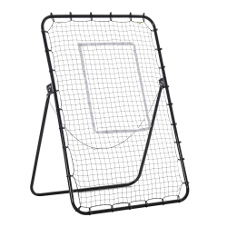 SOOZIER Volleyball Rebounder Net, Angle Adjustable Soccer Rebounder, Lacrosse Baseball Volleyball Training Equipment Aid for Kickback Target Goal