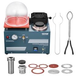 VEVOR Vacuum Investing Casting Machine \w Melting Furnace, Convenient Oil Injection Port, All-In-One Machine for Casting Jewelry And Melting Scrap