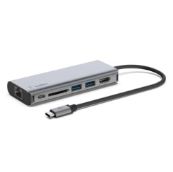 BELKIN Refurbished (Good) USB-C 6-In-1 Multiport Adapter Avc008Btsg