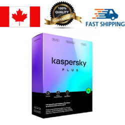 KASPERSKY Plus 5-Device - 1 Year With Unlimited Vpn Retail Box, PC/mac/android, English/french (Bilingual)