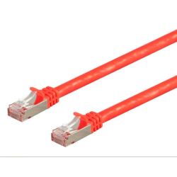GENERIC Monoprice Cat7 Ethernet Network Patch Cable - 5 Feet - | 26Awg, Shielded, (S/ftp) - Entegrade Series In Red