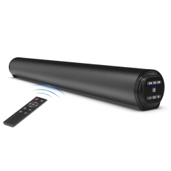 MYACUC Bt5.0 Sound Speaker Tv Soundbar Metal Cylinder Remote Control Home Theater Echo Wall Sound System Suitable for PC Fm/tws