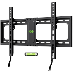 USX MOUNT Fixed Tv Wall Mount for 37-82 Inch Tvs Up to 132 Lbs, Low Profile Tv Wall Bracket Fit Wood Studs 16", 18", 24", Tv Mount \w Max Vesa