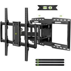 USX MOUNT Full Motion Tv Wall Mount Bracket for Most 32-90 Inch Tvs \w Sliding Design for Centering, Holds Up to 150Lbs, Fits 16, 18, 24 Inch Studs