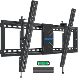 MOUNTUP Tv Wall Mount Tilting for Most 37-84 Inch Tvs, Level Adjustment Low Profile Space Saving Tilt Wall Mount Tvs Bracket, Fits 16", 18", 24