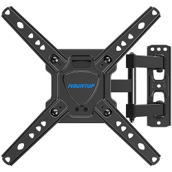 MOUNTUP Full Motion Tv Wall Mount for Most 26-50 Inch Tvs, Max Vesa 300X300MM Tv Bracket \w Swivel Tilting Extension Level Adjustment for Led Lcd