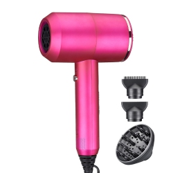 THE WAY Hair Salon Special Hair Dryer T-Shaped Hotel Hair Dryer 1800W High Power Hair Dryer Household Hair Dryer-9808 Rose In Red