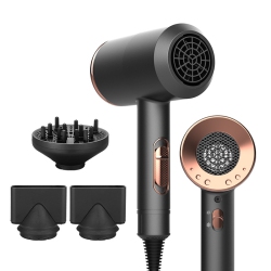 THE WAY Hair Salon Special Hair Dryer T-Shaped Hotel Hair Dryer 1800W High Power Hair Dryer Home Hair Dryer-D087B In Black