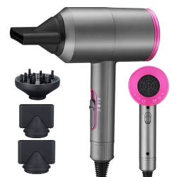 THE WAY Hair Salon Special Hair Dryer T-Shaped Hotel Hair Dryer 1800W High Power Hair Dryer Home Hair Dryer - D087B In Gray